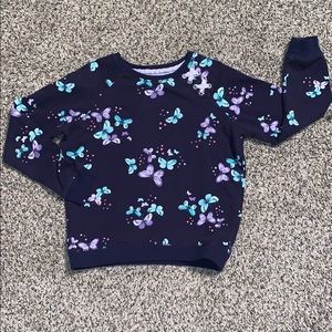 Butterfly blue sweatshirt size 7